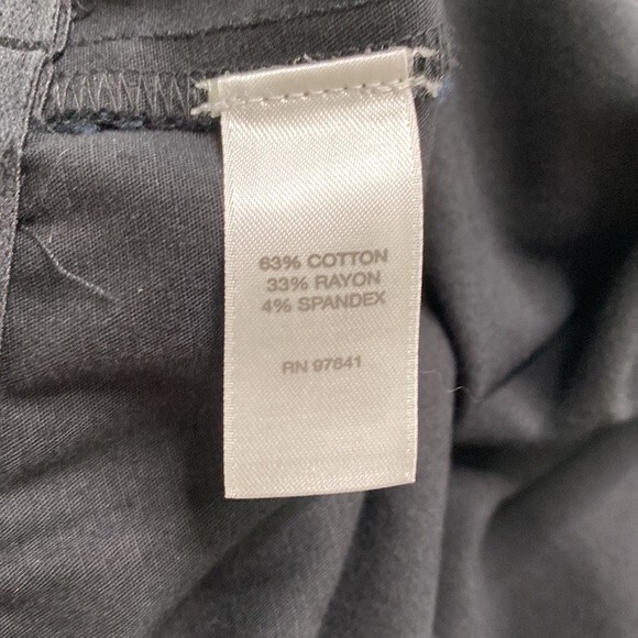 J Jill Women's Black Pull On Cropped Pants Elastic High Waist Stretch Straight - Picture 9 of 13